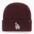Căciulă de iarnă 47 Brand MLB Los Angeles Dodgers Haymaker dark maroon