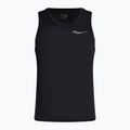 Bărbați Saucony Stopwatch Singlet cămașă de alergare negru SAM800277-BK