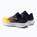 Saucony Ride 15 pantofi de alergare pentru bărbați albastru marin și galben S20729-65 3