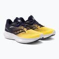 Saucony Ride 15 pantofi de alergare pentru bărbați albastru marin și galben S20729-65 4