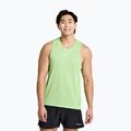 Bărbați Saucony Stopwatch Graphics Singlet cămașă de alergare de alergare verde SAM800325-INHS3