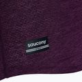 Tricou de alergare pentru femei Saucony Stopwatch eggplant heather 3