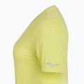 Tricou de alergare pentru femei Saucony Stopwatch SS sunny lime heather 3