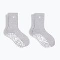 Șosete pentru femei Sweaty Betty Pilates Crew Gripper 2 pary light grey marl
