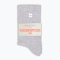 Șosete pentru femei Sweaty Betty Pilates Crew Gripper 2 pary light grey marl 2