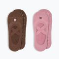 Șosete pentru femei Sweaty Betty Ballet Gripper 2 pary decopink chestnutbrown
