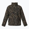 Bluză pentru femei Sweaty Betty Plush Contrast Zip Up Fleece brown ink leopard print 7