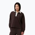 Bluză pentru femei Sweaty Betty Revive Rugby espresso brown