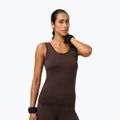 Tricou de yoga pentru femei Sweaty Betty Seamless Ruched Tank espresso brown