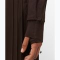 Bluză pentru femei Sweaty Betty After Class Yoke Crop espresso brown 5