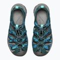 Sandale de trekking pentru femei Keen Whisper Sea Moss albastre 1027362 13