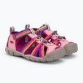 Sandale de trekking pentru copii Keen Seacamp II CNX roz-colorate 1027421 4