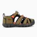 Sandale pentru copii KEEN Seacamp II CNX dark olive/gold flame 2