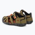 Sandale pentru copii KEEN Seacamp II CNX dark olive/gold flame 3