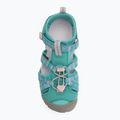 Sandale pentru juniori KEEN Seacamp II CNX bright aqua/giggle pink 5