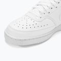Pantofi sport damă Nike Court Vision Low Next Nature white/white/white 8
