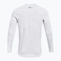 Longsleeve de antrenament pentru bărbați Under Armour CG Armour Fitted Crew white/black 2