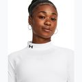 Longsleeve de antrenament pentru femei Under Armour Authentics CG Mockneck white/black 5