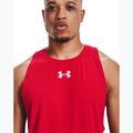 Tricou de baschet pentru bărbați Under Armour Baseline Cotton Tank 601 roșu 1361901-601-LG 4
