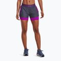 Under Armour Play Up pantaloni scurți de antrenament 2 în 1 pentru femei albastru marin și violet 1351981