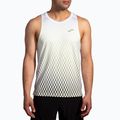 Tank top de alergare pentru bărbați Brooks Atmosphere Singlet 2.0 white/interval gradient