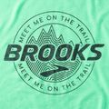 Tricou de alergat pentru bărbați Brooks Distance 3.0 hyper green/brooks trail 3