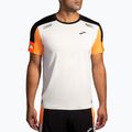 Tricou de alergare pentru bărbați Brooks Run Visible 2.0 ecru/fluoro flash/black