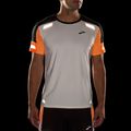 Tricou de alergare pentru bărbați Brooks Run Visible 2.0 ecru/fluoro flash/black 4