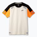 Tricou de alergare pentru bărbați Brooks Run Visible 2.0 ecru/fluoro flash/black 6