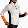 Bluză de alergare pentru femei Brooks Run Visible 1/2 Zip 2.0 ecru/fluoro flash/black 3