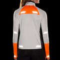 Bluză de alergare pentru femei Brooks Run Visible 1/2 Zip 2.0 ecru/fluoro flash/black 5