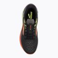 Încălțăminte de alergare pentru bărbați Brooks Ghost 16 wide fit black/mandarin red/green 5