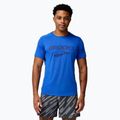 Tricou de alergare pentru bărbați Brooks Distance 3.0 neo blue/brooks logo