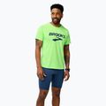 Tricou de alergare pentru bărbați Brooks Distance 3.0 neo limeade/brooks logo 2