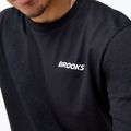 Tricou de alergare pentru bărbați Brooks Graphic black/white/slate grey 3