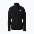 Bluză fleece pentru femei The North Face 100 Glacier FZ neagră NF0A5IHOJK31