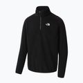 Bluză fleece pentru bărbați The North Face 100 Glacier 1/4 Zip neagră