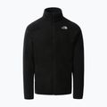 Bluză fleece pentru bărbați The North Face 100 Glacier Full Zip neagră NF0A5IHQJK31