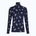 Bluză termoactivă pentru femei icebreaker Merino 260 Vertex LS Half Z Falling Flakes midnight navy/ snow/j 7