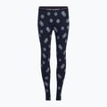 Pantaloni termoactivi pentru femei icebreaker Merino 260 Vertex Fall Flakes midnight navy/ snow/j 7