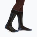 Șosete de schi pentru femei icebreaker Merino Ski+ Ultralight OTC black/dawn/graphite 2