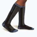 Șosete pentru copii icebreaker Merino Blend Ski+ Medium OTC black/dawn/graphite 2