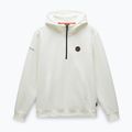 Bluză pentru bărbați Napapijri B-Badge Half Zip Hooded white heron 5