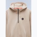 Bluză pentru bărbați Napapijri B-Badge Half Zip Hooded beige rocky 7