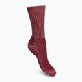 Șosete de trekking pentru femei Smartwool Classic Hike Light Cushion Crew, roșu, SW010293D421