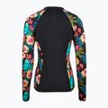 Longsleeve de înot pentru femei Hurley Fiji Fantasy Zip Front Rashguard black 2