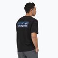 Bărbați Patagonia Boardshort Logo Pocket Responsibili cerneală negru T-shirt 2