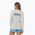 Longsleeve pentru femei Patagonia Cap Cool Daily Graphic Shirt - Waters boardshort logo light plume grey/white 3