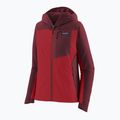 Geacă softshell pentru femei Patagonia R1 CrossStrata Hoody touring red 9