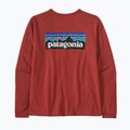 Tricou de trekking pentru femei Patagonia P-6 Logo Responsibili-Tee LS roșu burl roșu 6